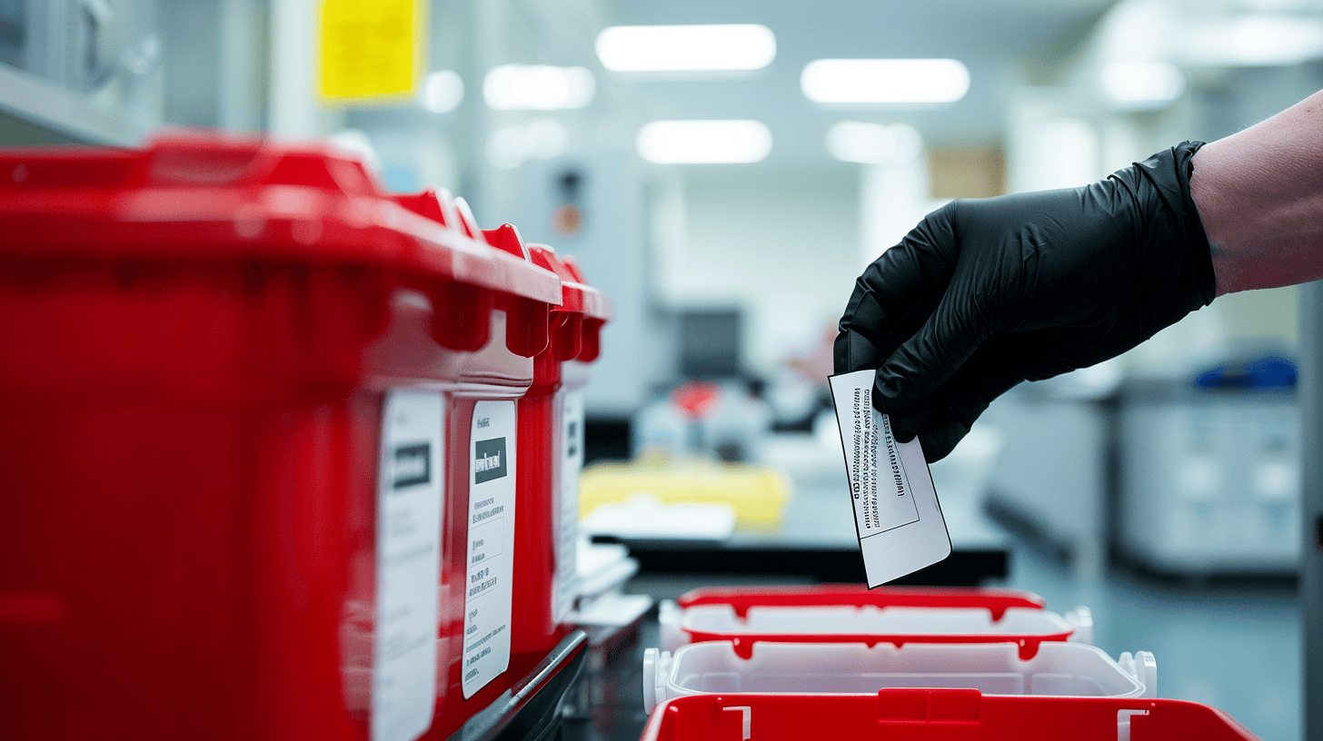photo_of_a_person_putting_a_label_on_a_harzardous_waste