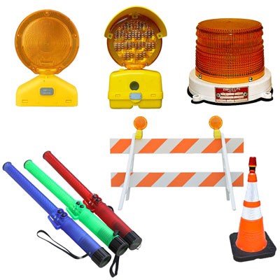 barricade lights