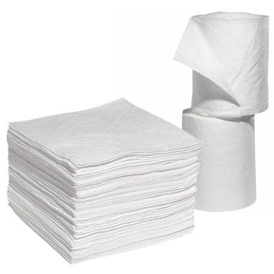 Oil Absorbent Pads & Rolls | Oil-Only Spill Cleanup