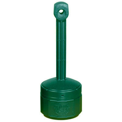1-Gal. Cigarette Butt Receptacle, Green Poly - Cigarette Receptacles