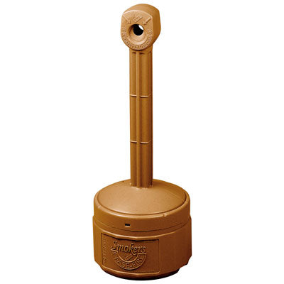 1-Gal. Cigarette Butt Receptacle, Terracotta Poly - Cigarette Receptacles