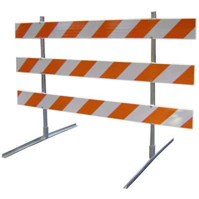 Type 3 Economy 10' Traffic Barricade, plastic - Traffic Safety Supplies