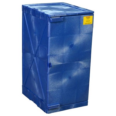 12-Gal Blue Poly Acid/Corrosive Safety Cabinet - Safety Cabinets