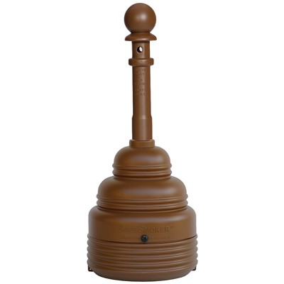 4-Gal. Cigarette Butt Receptacle, Brown Poly - Cigarette Receptacles