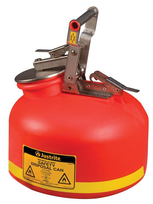 2-Gal Liquid Waste Container, Red Poly (replaces A1519E) - manufacturer product image 2