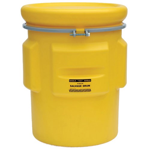 65-Gallon Salvage Drum, Metal Band w/ Bolt - Hazardous Waste Containers