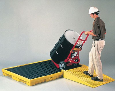 6-Drum Modular Spill Pallet, 88 gallon capacity - Spill Containment Pallets