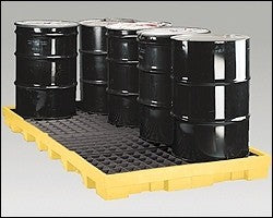 8-Drum Modular Spill Pallet, 90 gallon capacity - Spill Containment Pallets