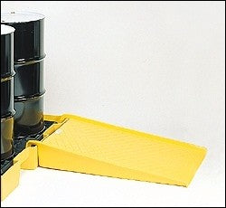 Yellow Spill Control Pallet Ramp, hdpe polyethylene - Spill Containment Pallets