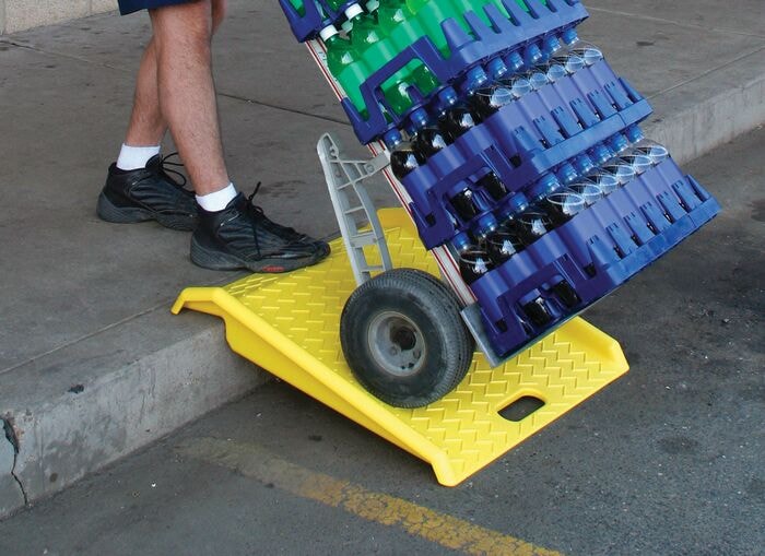 Curb Ramp - Yellow HDPE - manufacturer product image 4
