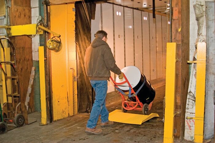 Loading Dock Ramp - Yellow HDPE - manufacturer product image 2