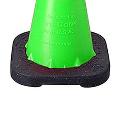 18" Poly Traffic Cone 2.3lb Rubber Base - Traffic Safety Supplies