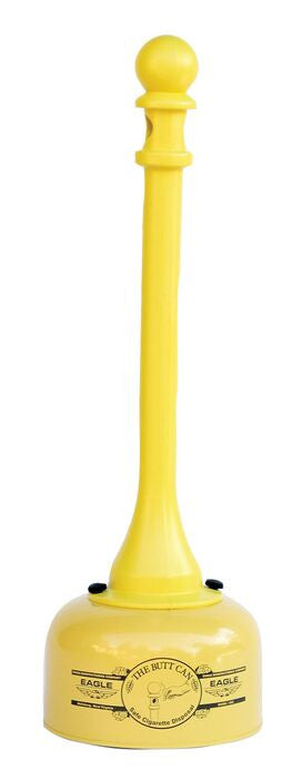 2-Gal. Metal/Poly Cigarette Receptacle, Yellow - manufacturer product image 2
