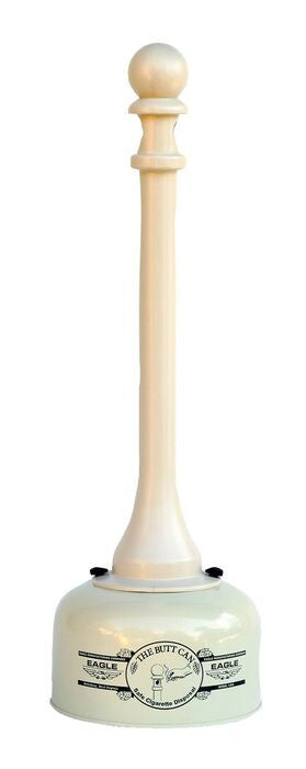 2-Gal. Metal/Poly Cigarette Receptacle, Beige - manufacturer product image 2