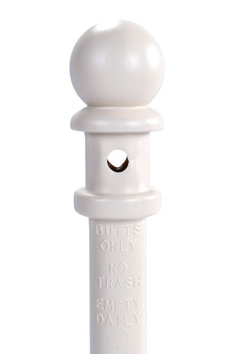 2-Gal. Metal/Poly Cigarette Receptacle, Beige - manufacturer product image 4