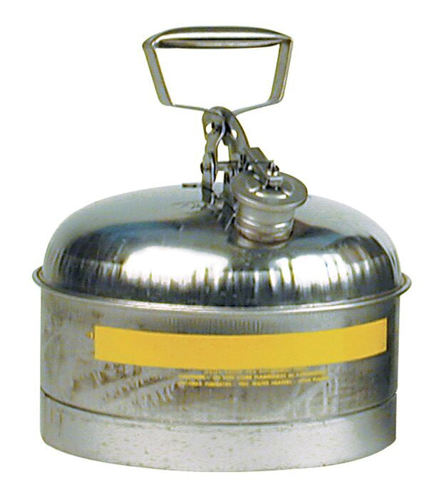 2.5-Gal Stainless Steel Can with buna rubber cap gasket - manufacturer product image 1
