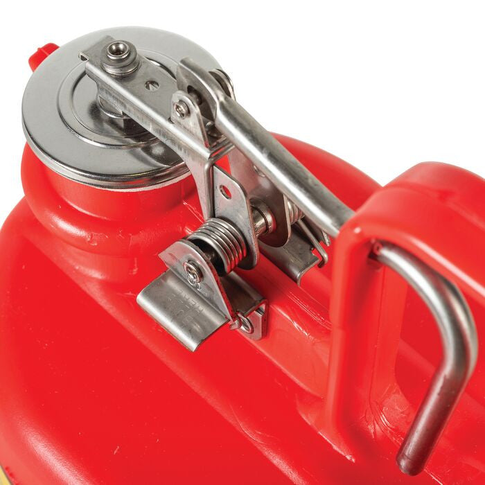 1/2-Gal Poly Laboratory Container - NO Funnel, Red - manufacturer product image 3