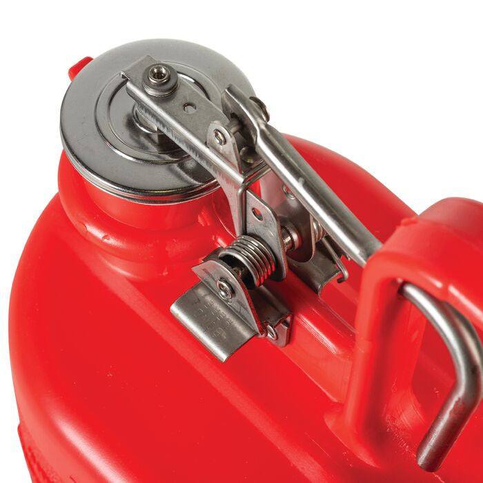 1-Gal Poly Laboratory Container - NO Funnel, Red - manufacturer product image 2