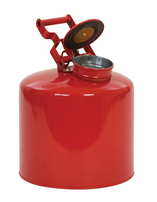 5-Gal Liquid Waste Container, Red Steel - manufacturer product image 1