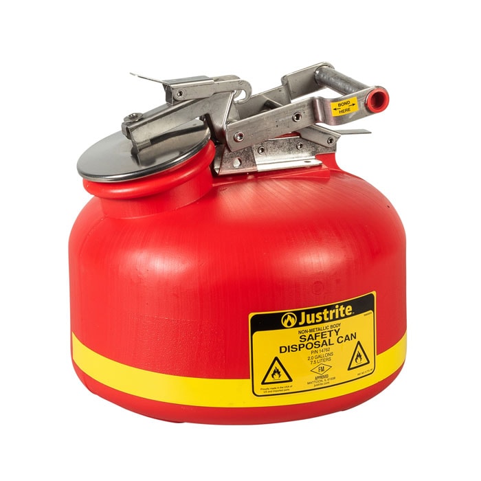 2-Gal Liquid Waste Container, Red Poly (replaces A1519E) - manufacturer product image 1