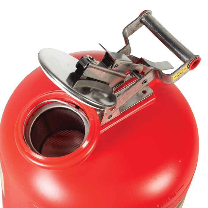 5-Gal Liquid Waste Container, Red Poly - manufacturer product image 3