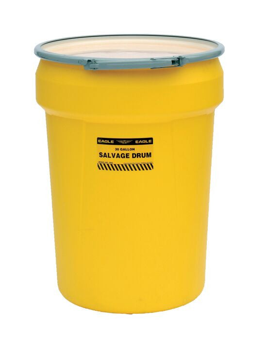 30-Gallon Salvage Drum w/ Metal Lever Lock - manufacturer product image 1