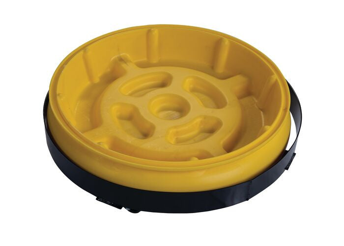 1-Drum Spill Tray No Grate, Yellow, 31in Dia. - manufacturer product image 3