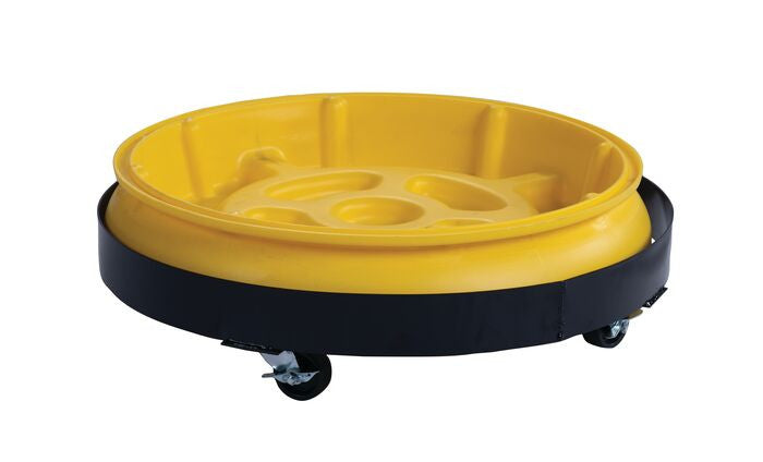 1-Drum Spill Tray No Grate, Yellow, 31in Dia. - manufacturer product image 1