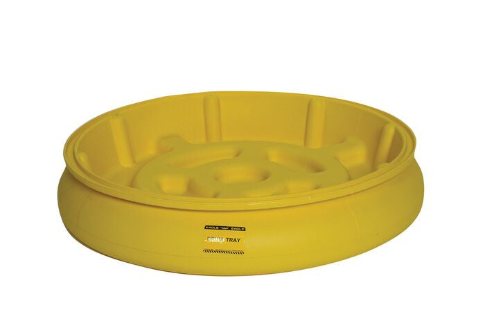1-Drum Spill Tray No Grate, Yellow, 31in Dia. - manufacturer product image 2