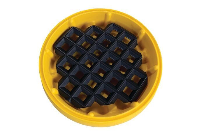 1-Drum Spill Tray w/Grate, Yellow, 31in Dia. - manufacturer product image 3