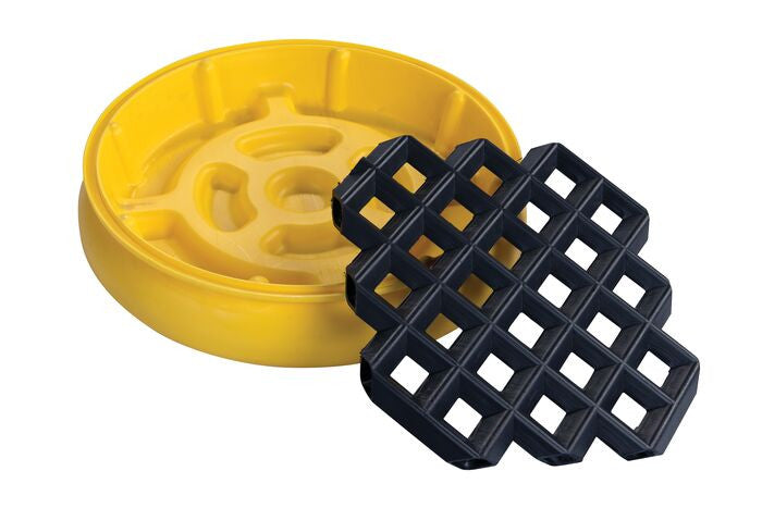 1-Drum Spill Tray w/Grate, Yellow, 31in Dia. - manufacturer product image 4