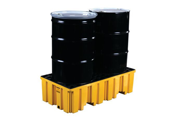 2-Drum Spill Control Pallet, Yellow - manufacturer product image 4