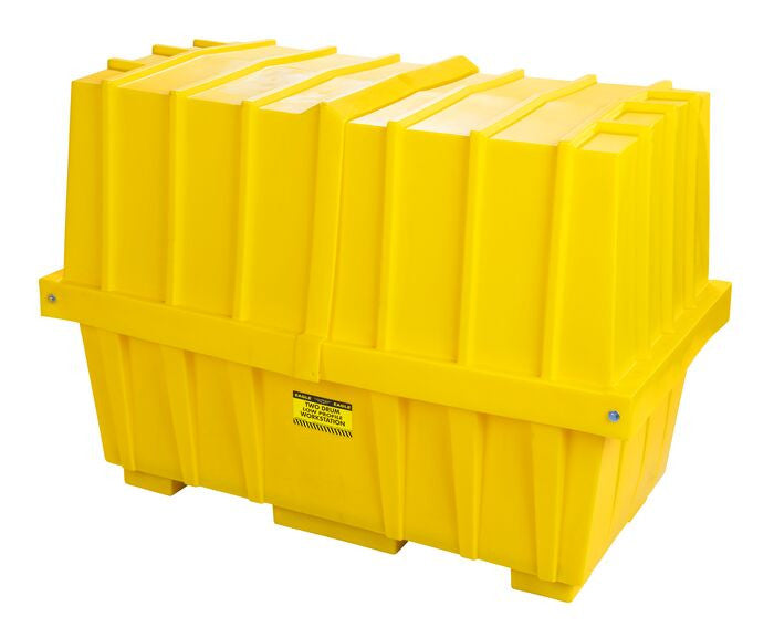 2-Drum Low-Profile Covered Dispensing Workstation - manufacturer product image 1