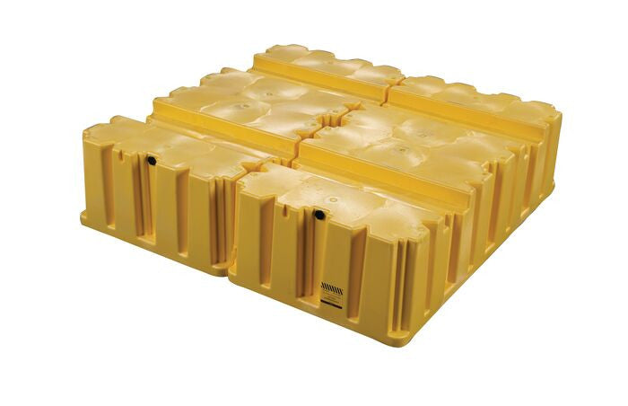 4-Drum Spill Control Pallet, Yellow, 132-Gal Capacity - manufacturer product image 4