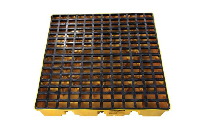 4-Drum Spill Control Pallet, Yellow, 8000lb load capacity - manufacturer product image 3