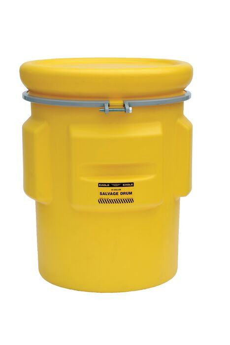 65-Gallon Salvage Drum, Metal Band w/ Bolt - manufacturer product image 1