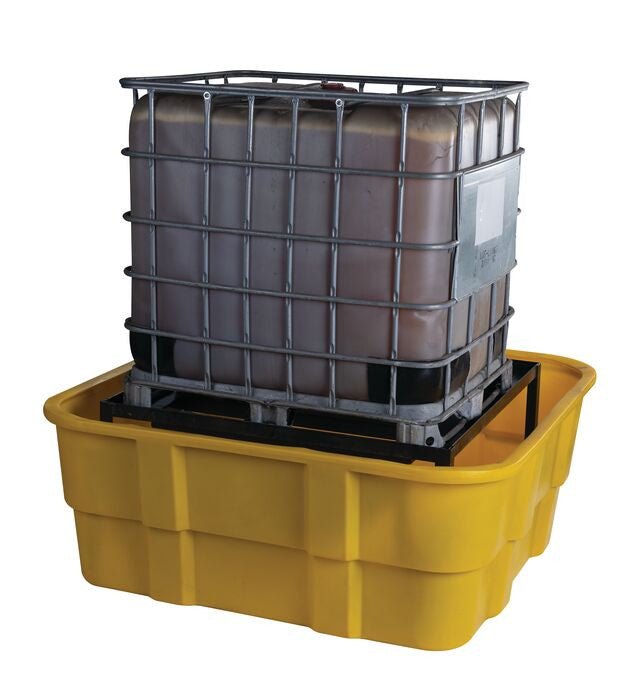 IBC Spill Pallet, Steel Platform 67x67x26 inches No Fork Pocket No Drain - manufacturer product image 1