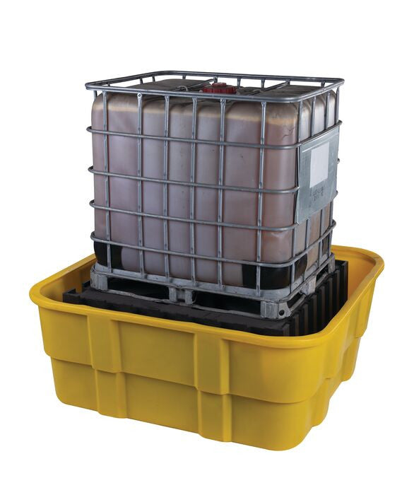 IBC Spill Pallet, 1 Unit Poly Platform 67x67x26in No Fork Pocket No Drain - manufacturer product image 1