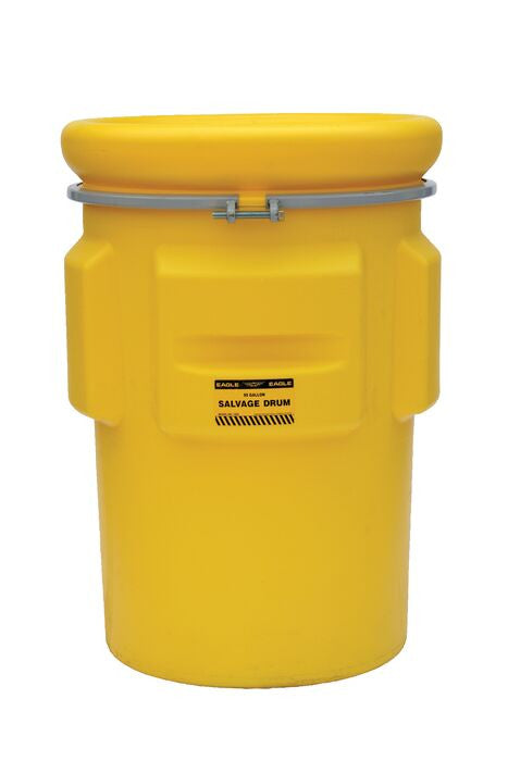 95-Gallon Salvage Drum, Metal Band w/ Bolt - manufacturer product image 1