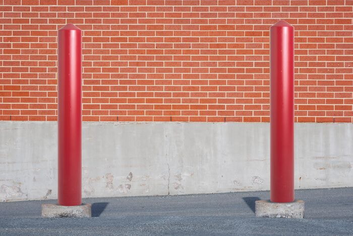 6 inch Round 56 inch Red Smooth Post Sleeves - manufacturer product image 4