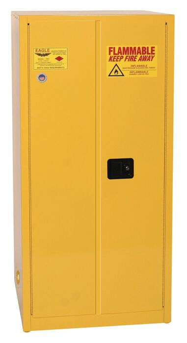 60-Gal Manual 2-Door Yellow Flammables Cabinet - manufacturer product image 1