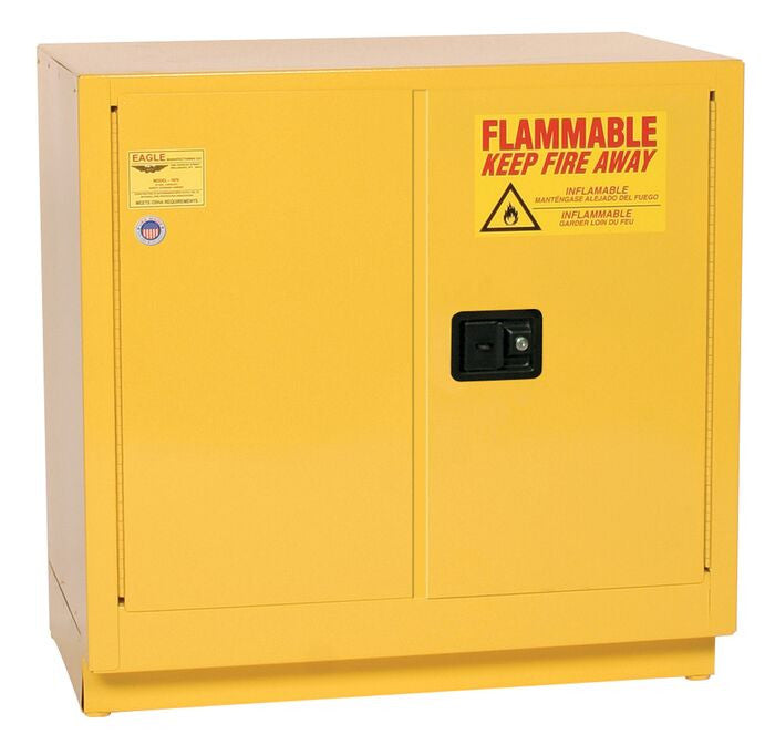 22-Gal Under-Counter Self-Closing Yellow Fire Cabinet - manufacturer product image 1