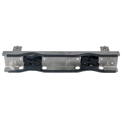 2-Gas Cylinders Stainless Steel Bench Mount Bracket - Gas Cylinder Storage