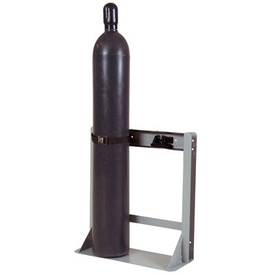 Floor Mount Double Gas Cylinder Stand, steel - Gas Cylinder Storage