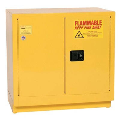 22-Gal Under-Counter Manual Close Yellow Fire Cabinet - Safety Cabinets