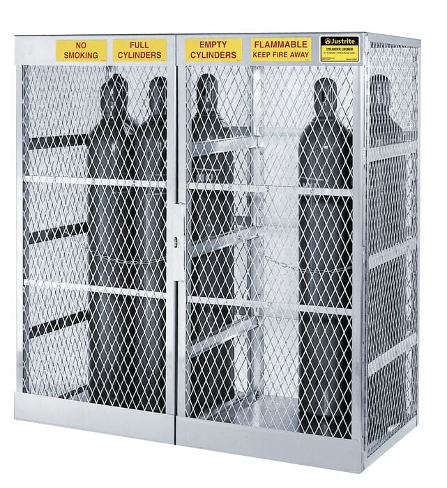 Storage Locker Cabinet, 20 Vertical Gas Cylinders - manufacturer product image 2