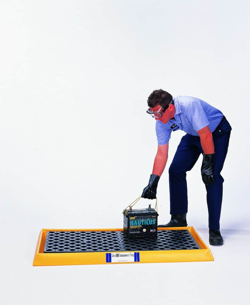 Spill Tray w/Grate, Yellow, 54in, 14-Gal Capacity - manufacturer product image 2