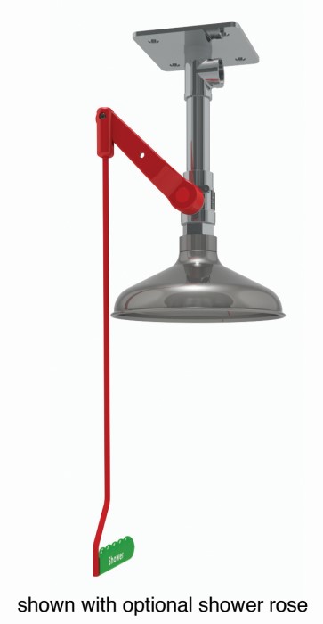 Ceiling Mount Drench Shower - Stainless Steel Pipe - manufacturer product image 2
