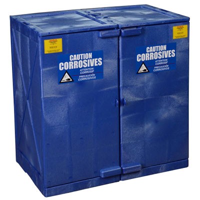 24-Gal Blue Poly Acid/Corrosive Safety Cabinet - Safety Cabinets