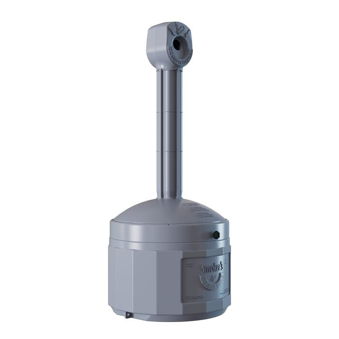 4-Gal. Cigarette Butt Receptacle, Gray Poly - manufacturer product image 4